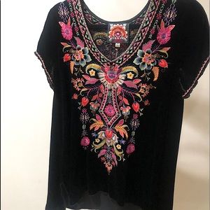 Johnny Was Velvet Tunic